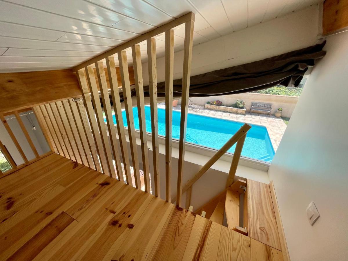 Annexe Des Pins - Studio Gite Avec Piscine & Climatisation Villeneuve-lès-Béziers Buitenkant foto